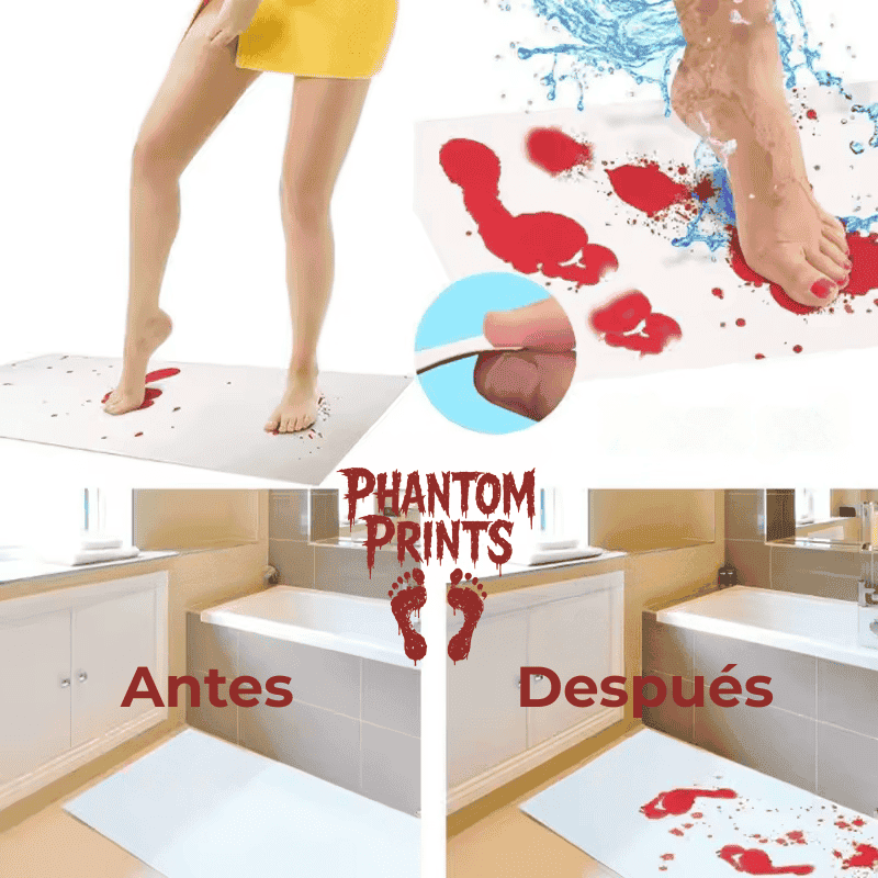Alfombra de Baño Huellas Fantasma